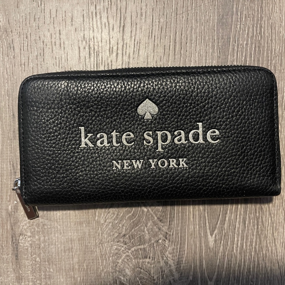 Kate Spade New York Glitter On Large Continental Wallet